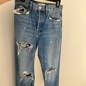 RE/DONE JEANS. LIKE NEW CONDITION. SIZE 26